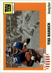 Tiki Barber #2 Football Cards 2003 Topps All American Prices