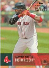 David Ortiz #11 Baseball Cards 2016 Topps National Baseball Card Day Prices