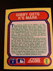 Gibby Gets K’s Mark Baseball Cards 1988 Score Magic Motion Great Moments in Baseball Prices