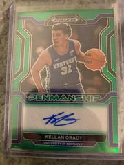 Kellan Grady [Green] #CP-KGR Basketball Cards 2022 Panini Prizm Draft Picks College Penmanship Autographs Prices