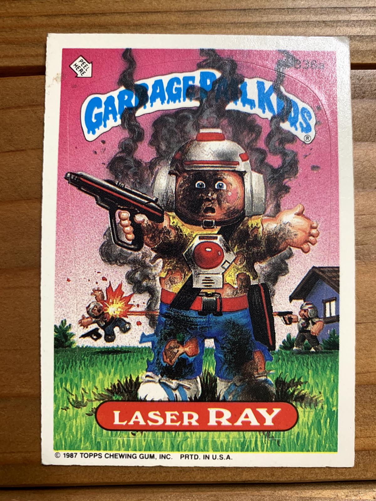 Laser RAY #336a 1987 Garbage Pail Kids