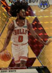 Coby White [Orange Fluorescent] Basketball Cards 2019 Panini Mosaic Prices