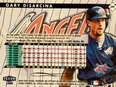 Rear | Gary DiSarcina Baseball Cards 1998 Fleer Tradition