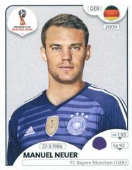 Manuel Neuer [Black Back] Soccer Cards 2018 Panini World Cup Stickers Prices