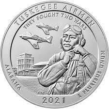 2021 P [TUSKEGEE AIRMEN PROOF] Coins America the Beautiful 5 Oz Prices