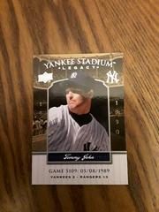 Tommy John #YSL5109 Baseball Cards 2008 Upper Deck Yankee Stadium Legacy 1980's Prices