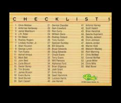 Checklist 1 #109 Basketball Cards 1993 Classic Draft Picks Prices