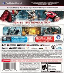 NTSC Back Cover | Assassin’s Creed III [Gamestop Edition] Playstation 3