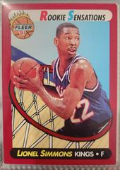 Lionel Simmons #1 Basketball Cards 1991 Fleer Rookie Sensations Prices