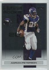 Adrian Peterson [Black Metalized] Football Cards 2007 Playoffs NFL Prices