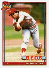 Randy Myers [19 Career Loss] #780 Baseball Cards 1991 Topps Prices