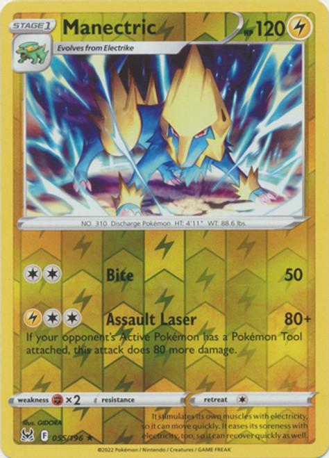 Manectric [Reverse Holo] #55 Pokemon Lost Origin