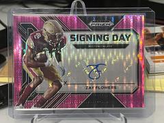 Zay Flowers [Pink] #SD-ZAF Football Cards 2023 Panini Prizm Draft Picks Signing Day Prices