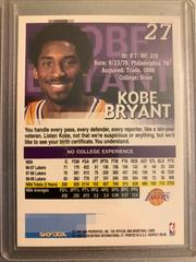 Back | Kobe Bryant Basketball Cards 1999 Hoops