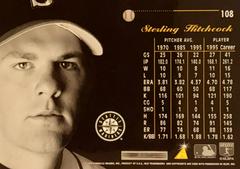 Rear | Sterling Hitchcock Baseball Cards 1996 Pinnacle Aficionado Slick Picks