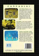 Back Cover | Fantasia Sega Genesis