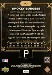 Rear | Smokey Burgess Baseball Cards 2007 SP Legendary Cuts