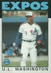 U. L. Washington #113 Baseball Cards 1986 Topps Prices