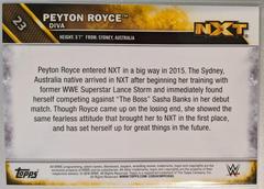 2016 #23 Peyton Royce Reverse | Peyton Royce Wrestling Cards 2016 Topps WWE NXT Insert