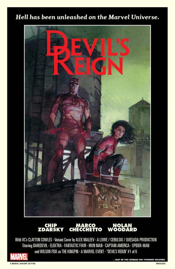 Devil's Reign [Maleev] #1 (2021) Comic Books Devil's Reign