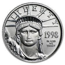 1998 Coins $10 American Platinum Eagle Prices