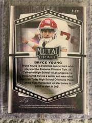 #P-BY1 | Bryce Young [Orange Crystal] Football Cards 2022 Leaf Portrait Metal Draft