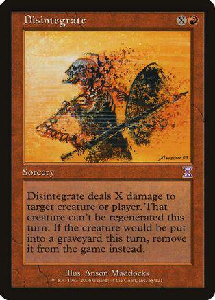 Disintegrate [Foil] Magic Time Spiral Timeshifted