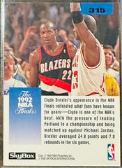 Michael Jordan On Back Of Card | Clyde Drexler Basketball Cards 1992 Skybox