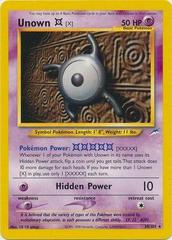 Unown P 58/105 1st Edition Neo Destiny Pokémon Card NEAR MINT/MINT 