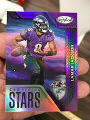 Lamar Jackson [Purple] #CS-5 Football Cards 2022 Panini Certified Stars Prices