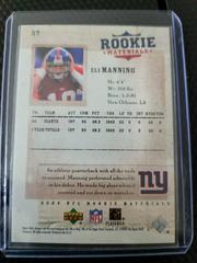 Ll | Eli Manning Football Cards 2005 Upper Deck NFL Rookie Materials