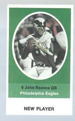 John Reaves Football Cards 1972 Sunoco Stamps Update Prices