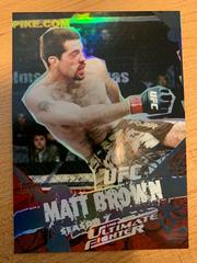 Matt Brown #TT-5 Ufc Cards 2010 Topps UFC Main Event The Ultimate Fighter Prices