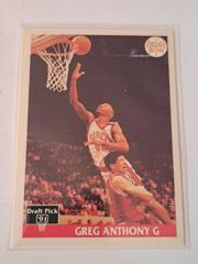 Greg Anthony #7 Basketball Cards 1991 Front Row Prices