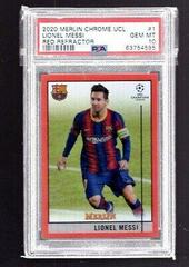 Lionel Messi [Red] Soccer Cards 2020 Topps Chrome UEFA Champions League Prices