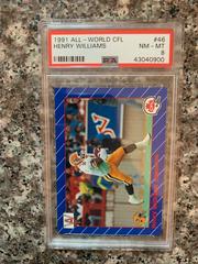 Henry Williams Football Cards 1991 All World CFL Prices