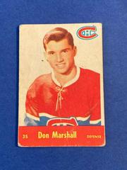 Don Marshall Hockey Cards 1955 Parkhurst Quaker Oats Prices
