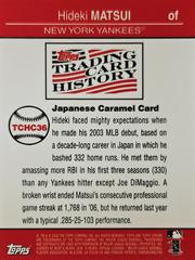 Rear | Hideki Matsui Baseball Cards 2008 Topps Chrome Trading Card History