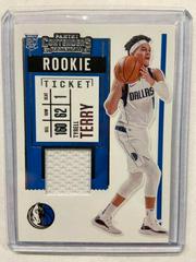 Tyrell Terry #RS-TTY Basketball Cards 2020 Panini Contenders Swatches Prices