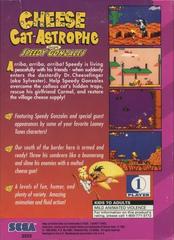 Cheese Cat-Astrophe - Back | Cheese Cat-Astrophe Starring Speedy Gonzales Sega Game Gear