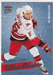 Brandon Sutter [Ice Medallion] Hockey Cards 2008 Ultra Prices