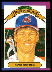 Cory Snyder [Diamond Kings] Baseball Cards 1989 Donruss Prices