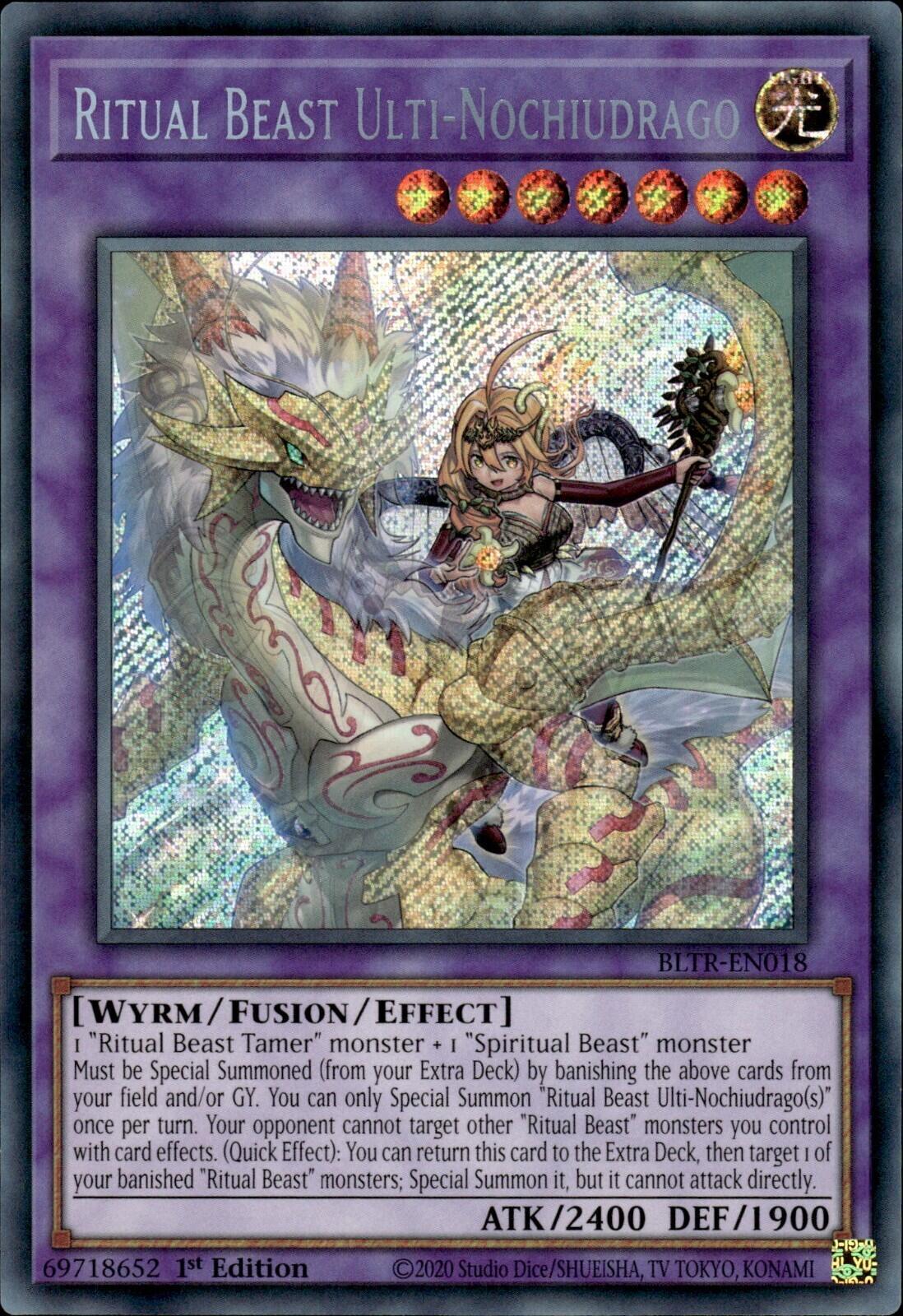 Ritual Beast Ulti-Nochiudrago BLTR-EN018 YuGiOh Battles of Legend: Terminal Revenge