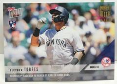Gleyber Torres [Gold Winner] #10W Baseball Cards 2018 Topps Now Moment of the Week Prices