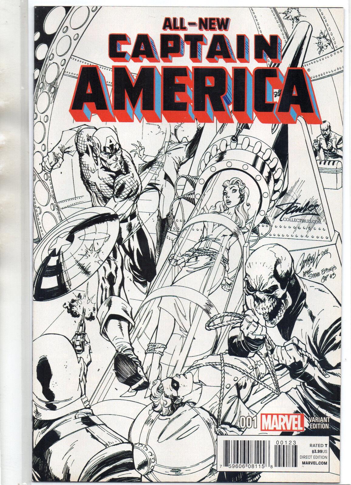 All-New Captain America [Campbell Sketch] #1 (2015) Comic Books All-New Captain America