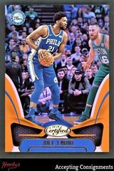 Joel Embiid [Mirror Orange] Basketball Cards 2018 Panini Certified Prices