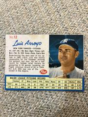 Luis Arroyo [Hand Cut] #12 Baseball Cards 1962 Post Cereal Prices