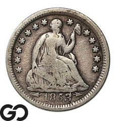 1853 O [ARROWS] Coins Seated Liberty Half Dime Prices