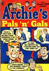 Archie's Pals 'n' Gals #2 (1953) Comic Books Archie's Pals 'N' Gals Prices