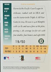 Back With Number | Dan Haren Baseball Cards 2005 Donruss Team Heroes